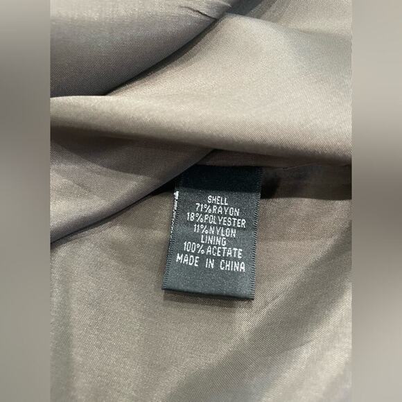 Adrianna Papell Brown Shiny Metallic Mini Dress- Size 10 - Picture 10 of 15